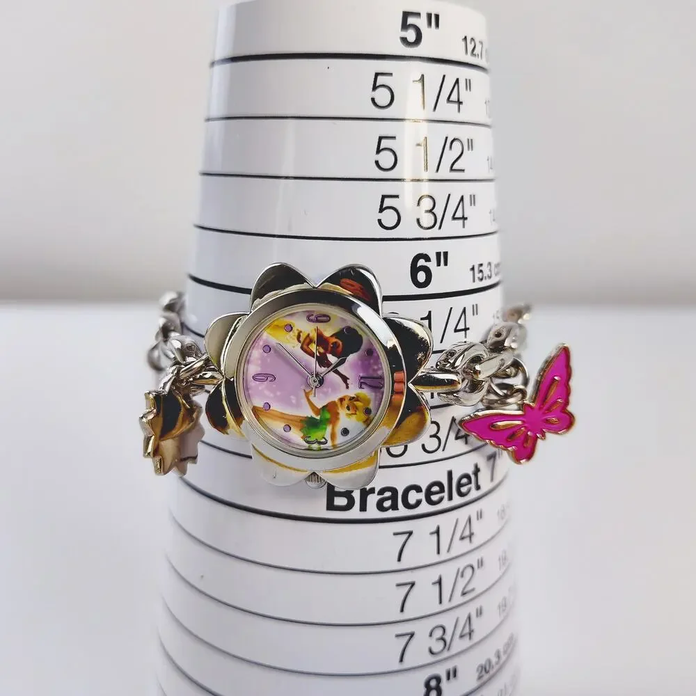 Disney Store Fairies Metal Watch Tinker Bell Iridessa Rare